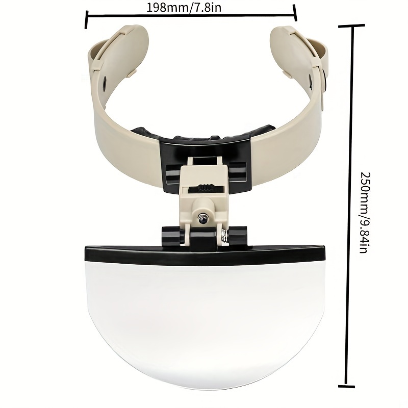 Head Mount Magnifier with LED Light 