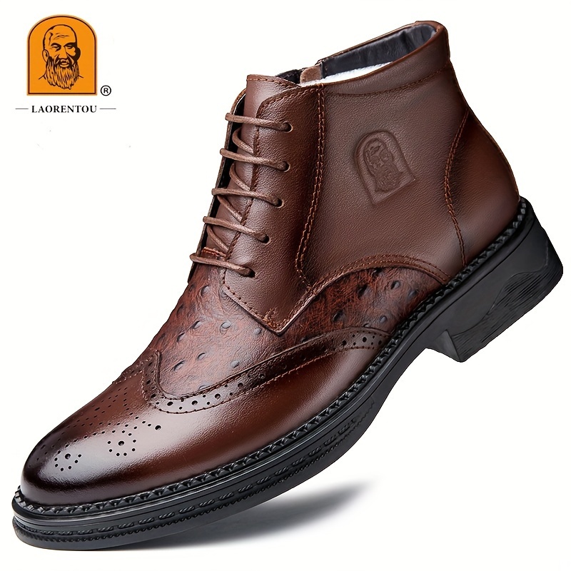 Mens wingtip ankle on sale boots