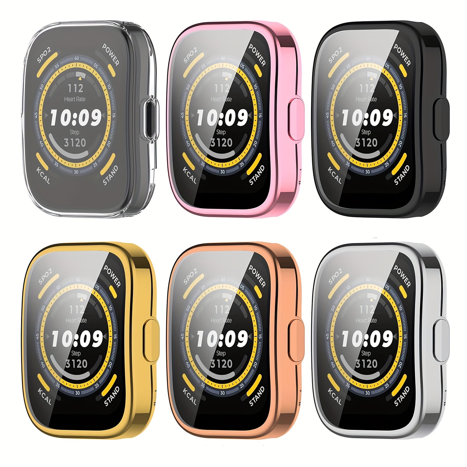 Case For Amazfit Bip 5 Smartwatch Soft Tpu Plated Bumper - Temu