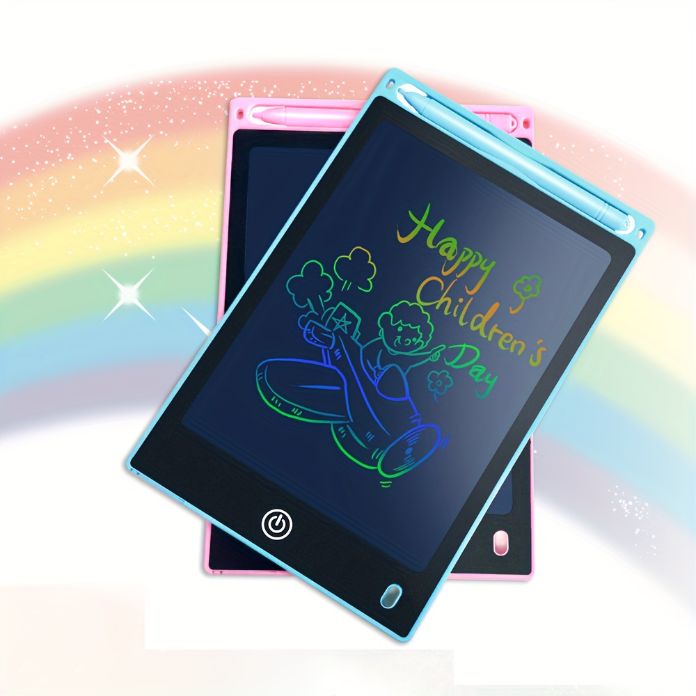 Lcd Writing Tablet For Kids Colorful Doodle Board Drawing - Temu