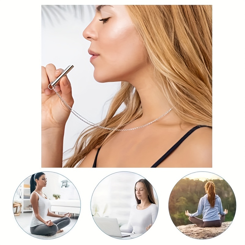 Positive Breathing Necklace Meditation Deep Breathing Sedation Tools