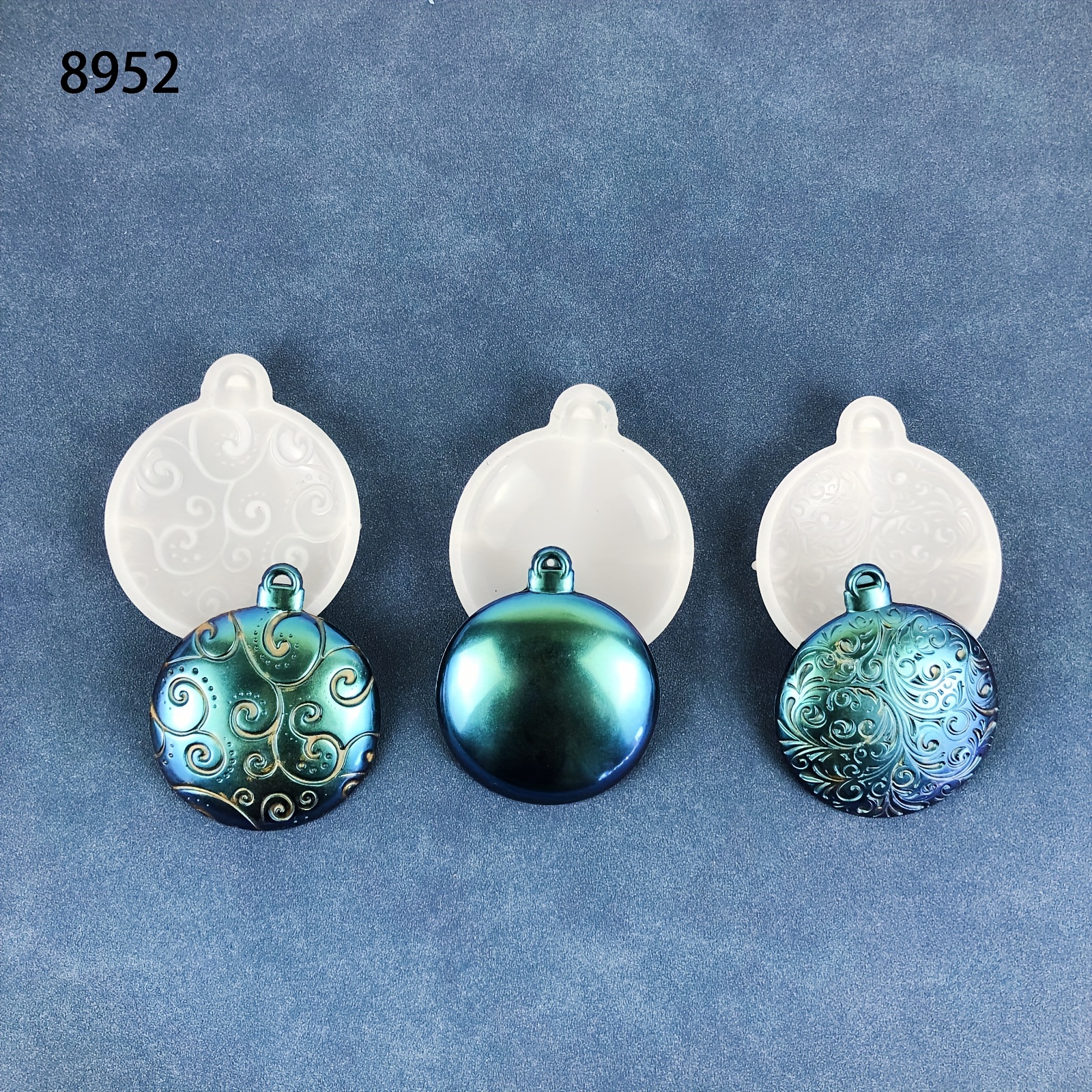 Jikolililili Christmas Ornaments Round Shape Pendant Molds for Epoxy Resin  Diy Crafts Jewelry Keychain Making Under $5 Clearance 