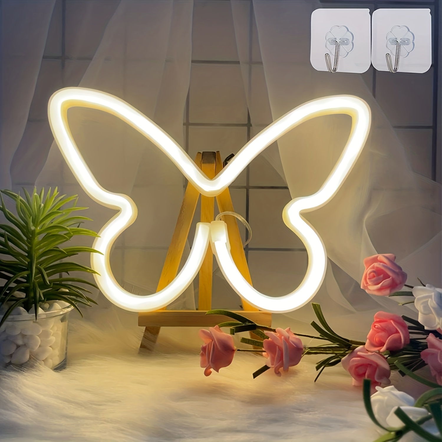 1 Letrero De Neón Con Forma De Mariposa LED Luz De Neón - Temu
