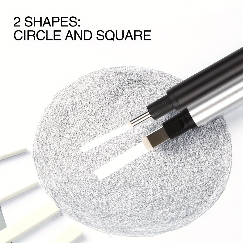 Mechanical Eraser Pen with 5 Eraser Refills, Precision Tip