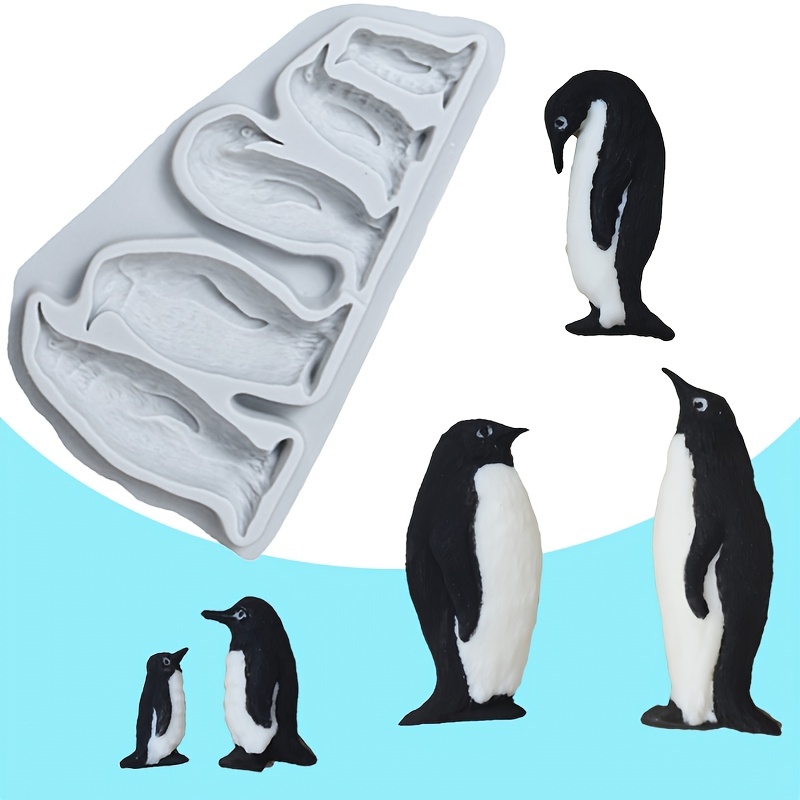 Penguin shape Silicone ice cube tray Cooking cake mould chocolate