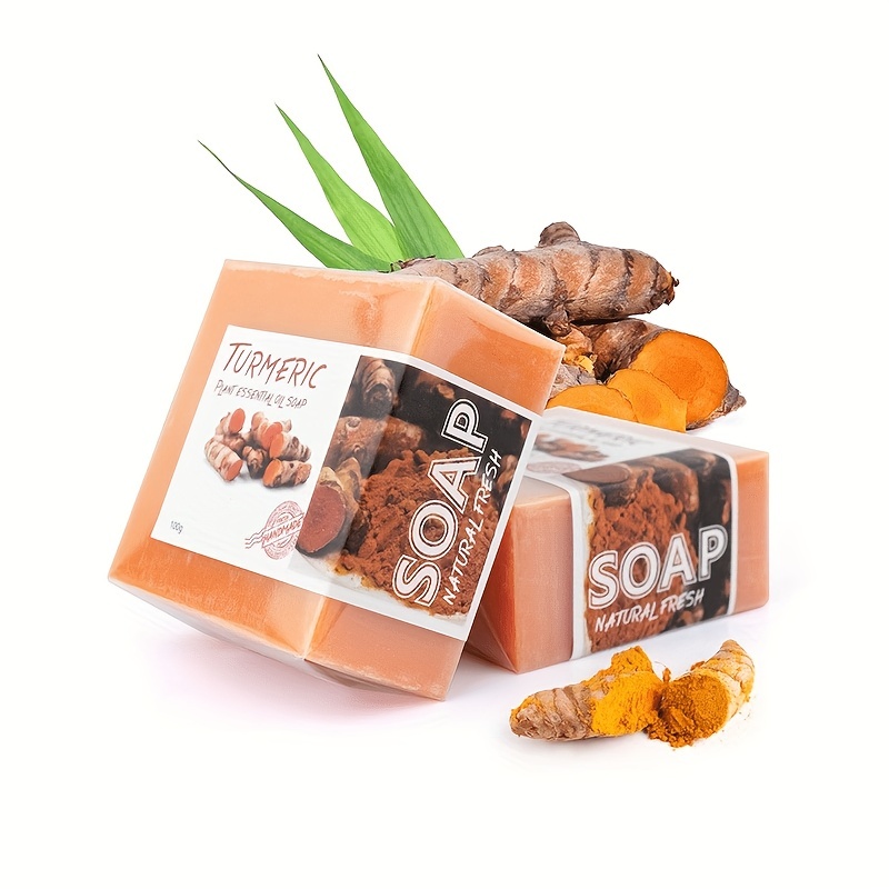 

Natural Turmeric Soap For Acne And Dark Spots, Handmade Turmeric Soap Bar, Moisturizing Deep Clean Effectively, Intensive Moisturizes & Softens Skin,exfoliates Dead Skin.