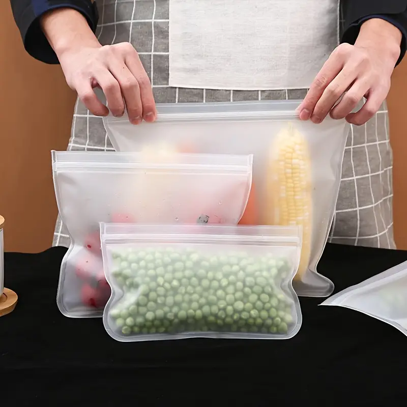 1pc Plastic Vacuum Sealer Bags, Refrigerator Storage Bag, Food Preservation  Bag, Refrigerator Food Storage Bag, Fruit Vegetable Food Sealed Bag,  Reusable Packing Bag For Food - Home & Kitchen - Temu