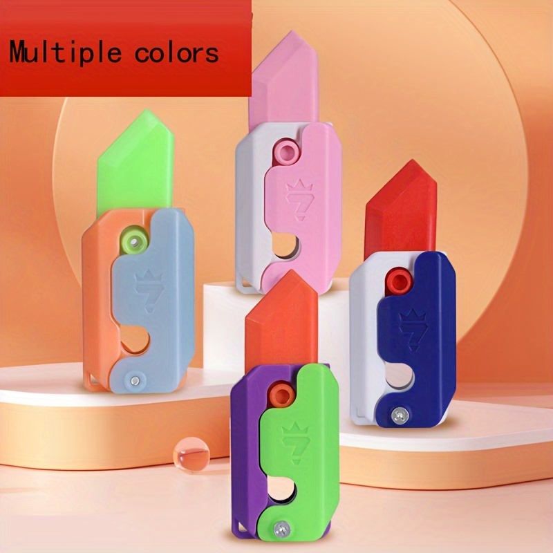 2pcs 3D Gravity Radish Stress Relief Toy Luminous Push And Pull Toys