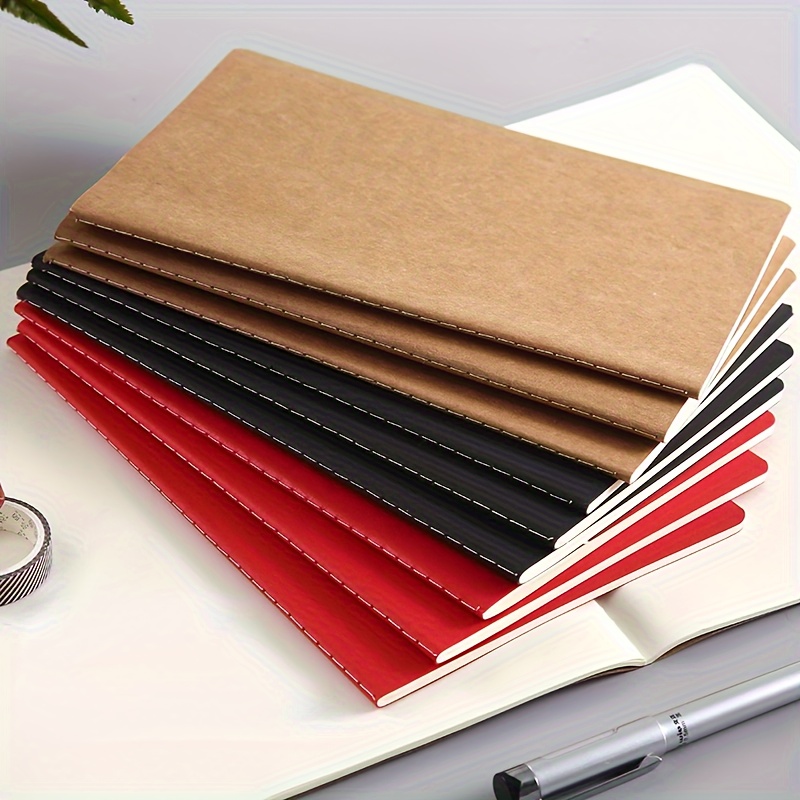Blank Vintage Leather Paper Sketchbook Blank Sketch Notebook - Temu
