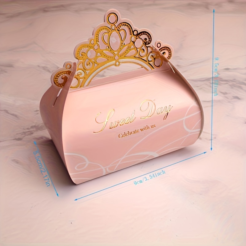 12 Pcs Candy Box Plastic Bridesmaid Crown Holder Centerpieces