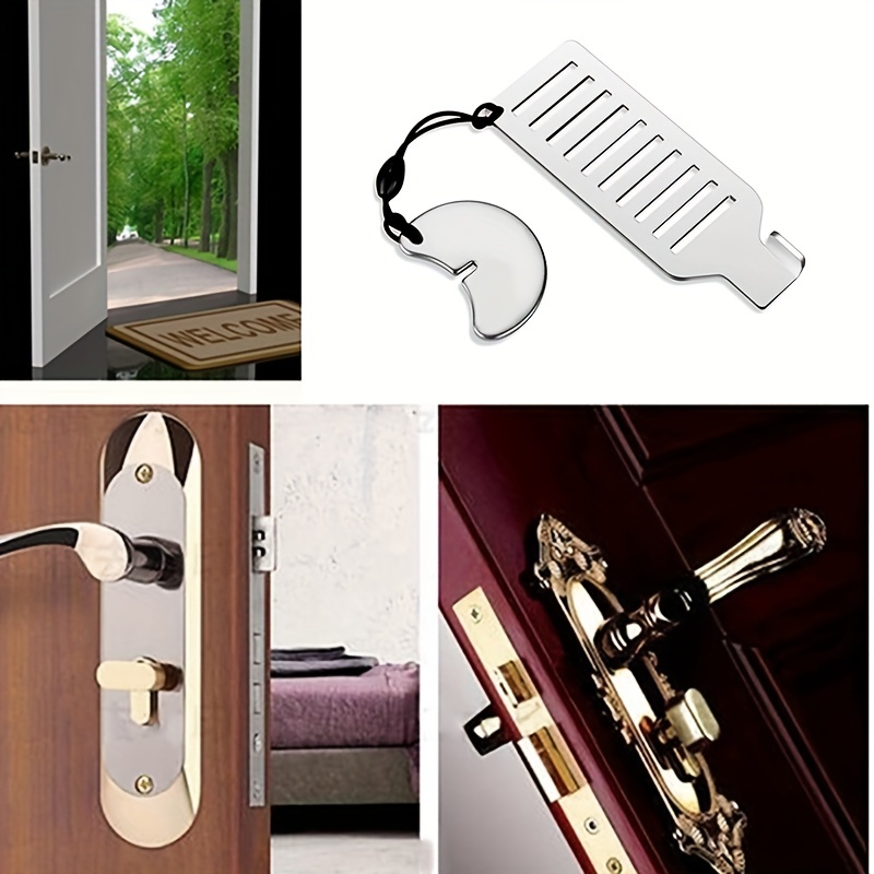 Portable Travel Door Lock for Hotel Room Security - Locks from Inside for  Travelers, Bedrooms & Apartments