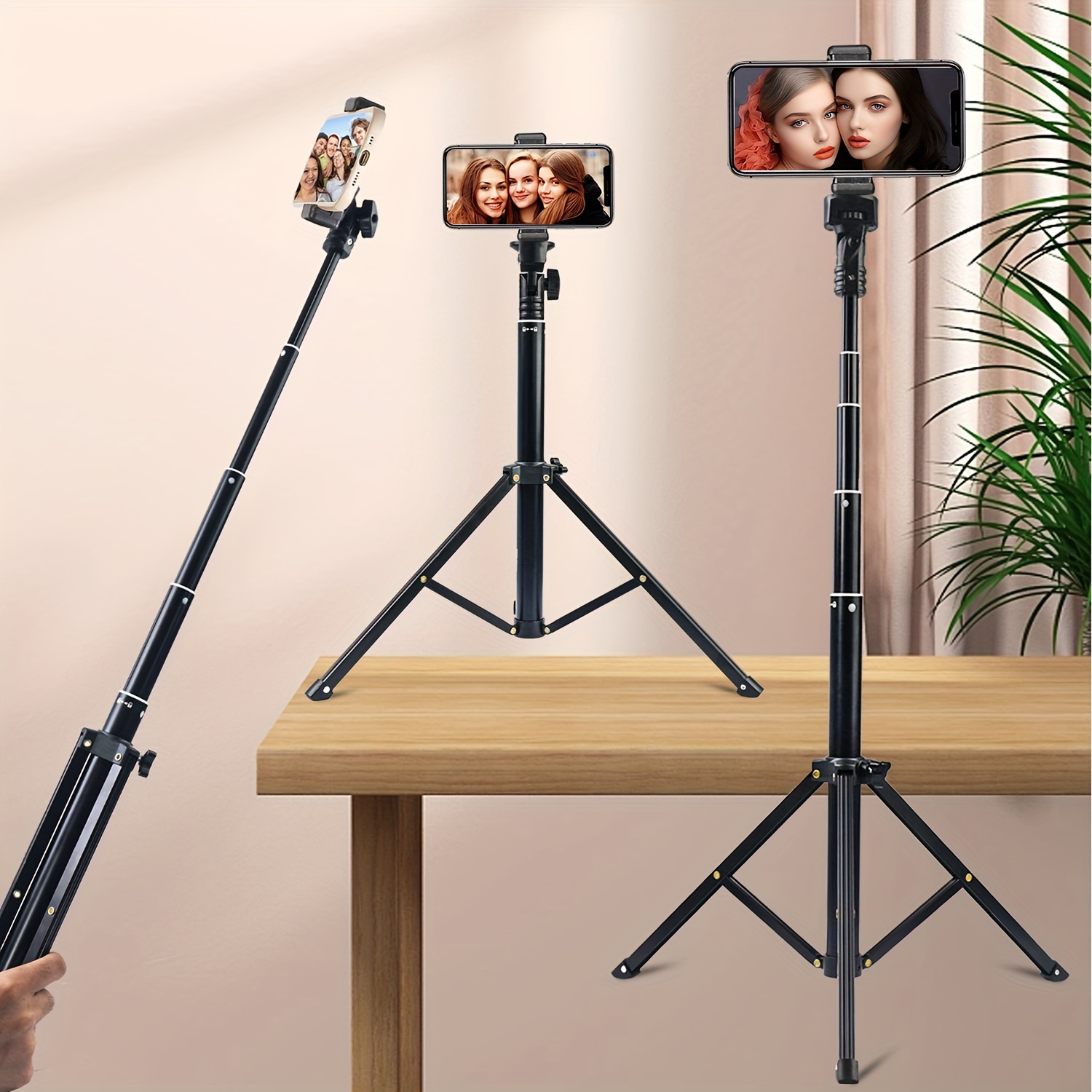 Trípode de palo selfie para teléfono móvil 1m con bluetooth
