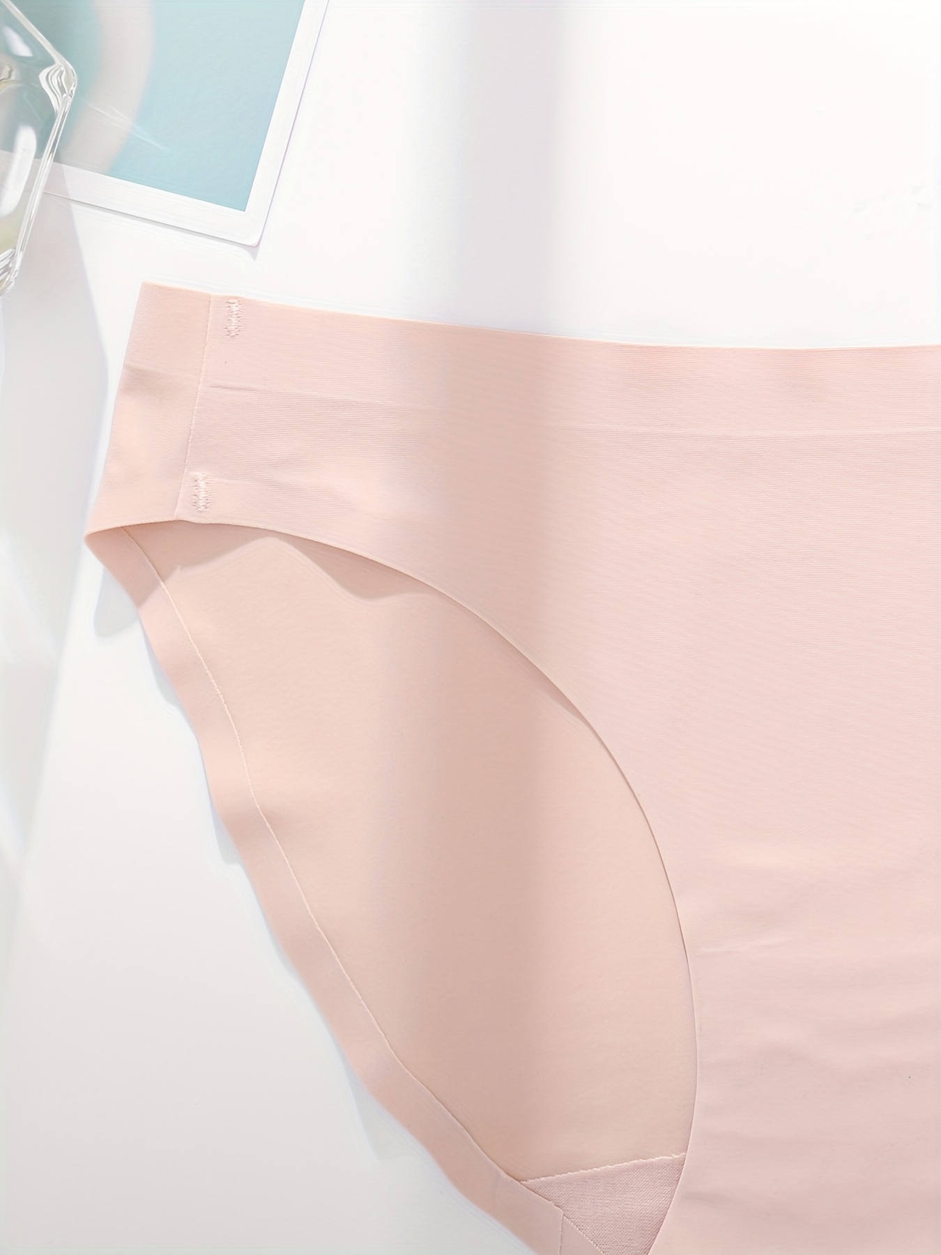 Women's Solid Color Seamless Hiphugger Panties - Temu