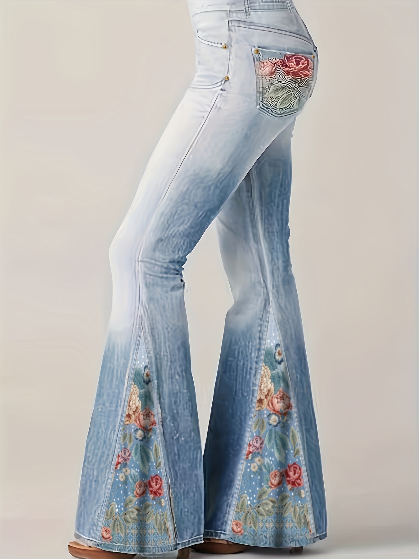 OEM China Factory Fall Autumn Plus Size Flare Pants Sexy Jeans Women Trousers  Flare Woman Denim Jeans Pants - China Shorts Trousers and Trend Clothing  Women Pants price