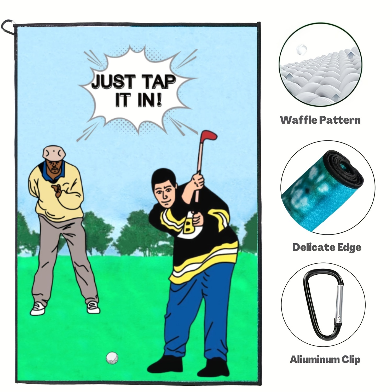 Funny Microfiber Super Absorbent Golf Towel With Clip Funny - Temu