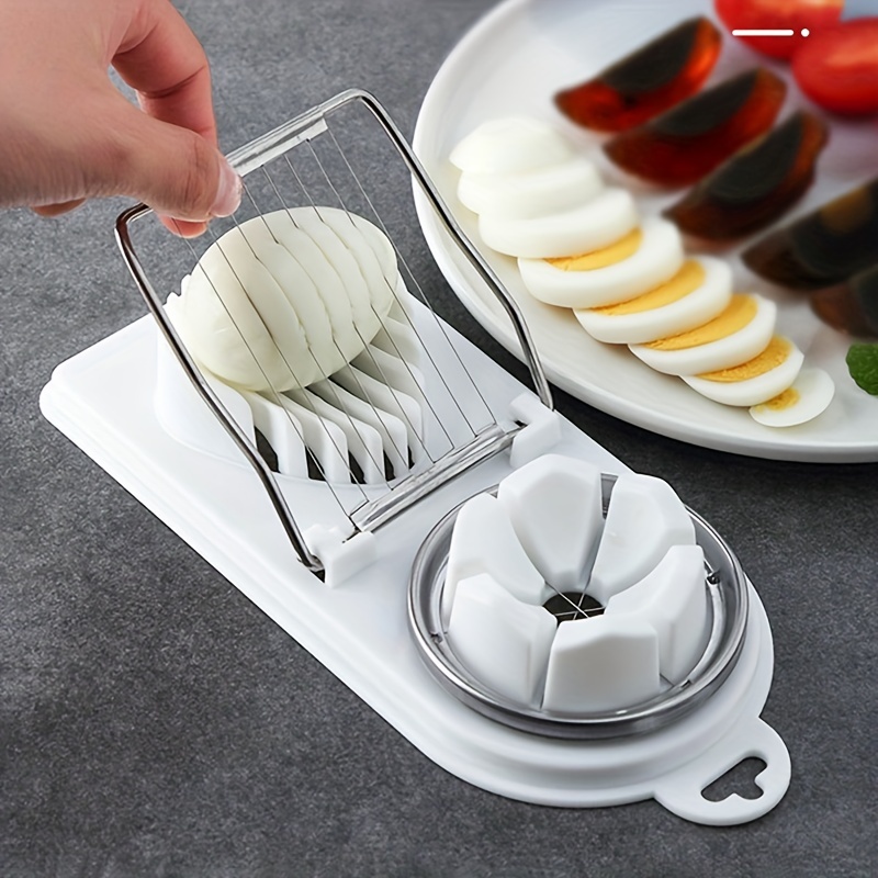 Egg Slicer Stainless Steel Eggs Hard Boiled Metal Tomato Cutter