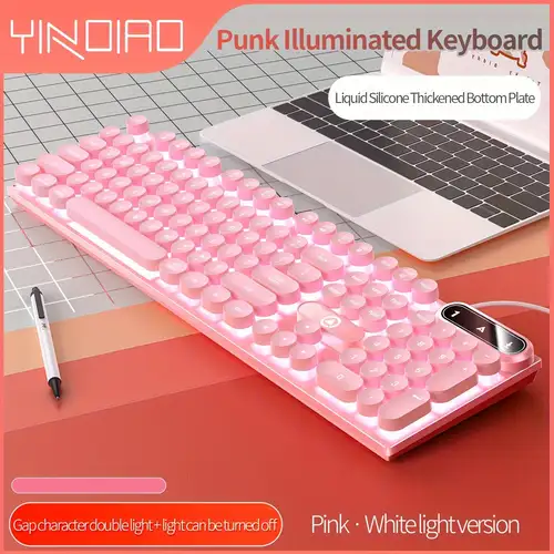 YINDIAO Filaire Clavier Jeu D'ordinateur Bureau Lumineux Ordinateur  Portable De Bureau Universel - Temu France