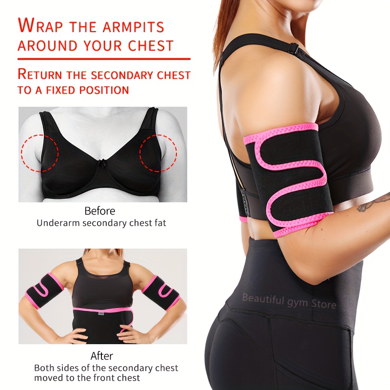 1pair Women's Sweat Arm Shaper Bands - Slimming Wraps for Weight Loss and  Sports Workout *