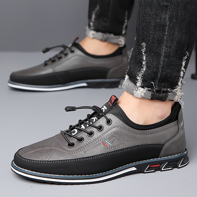 plus size mens trendy non slip casual shoes with adjustable  le comfy casual soft sole shoes for mens outdoor activities details 9