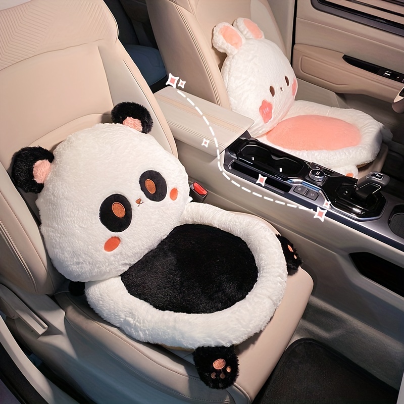 1pc Car Seat Cushion: Plush Winter Cover with Heating Pad, Bear Throw  Pillow for All Seasons Comfort!