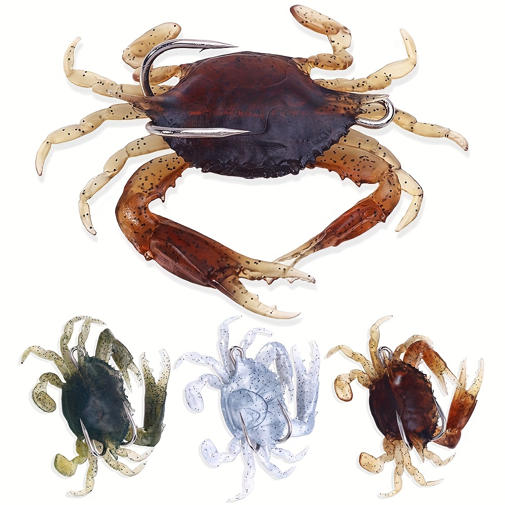 Crab Soft Lure Double Sharp Hook Lure Lifelike Bait - Temu