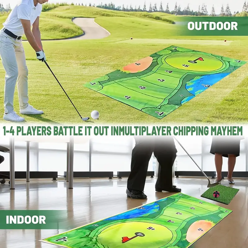 Chipping Golf & Practice Mats Golf Game Training Mat Indoor