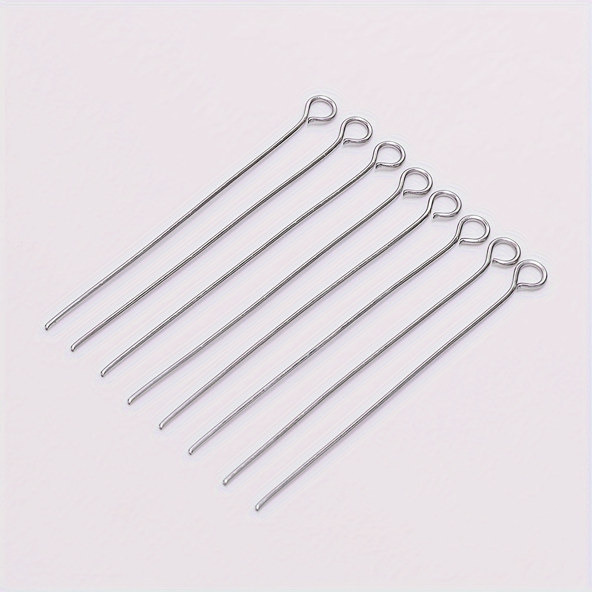 

100pcs 15mm-70mm Stainless Steel 9-character Needle For Jewelry Accessories