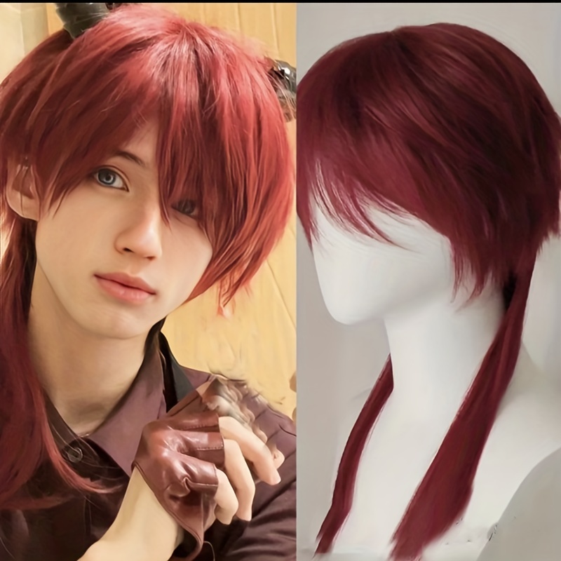 Unisex Halloween Cosplay Costume Party Hair Anime Wigs Short Full Hair Wig  USA F