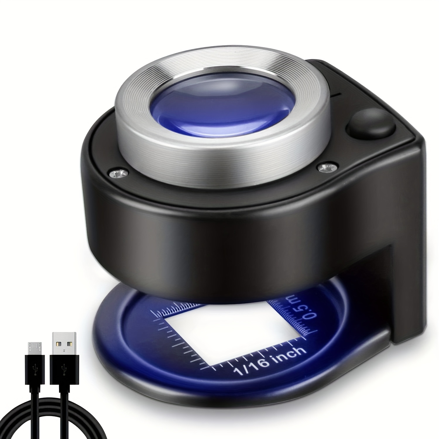 Portable Anti blue Light 200% Led Usb Rechargeable Magnifier - Temu