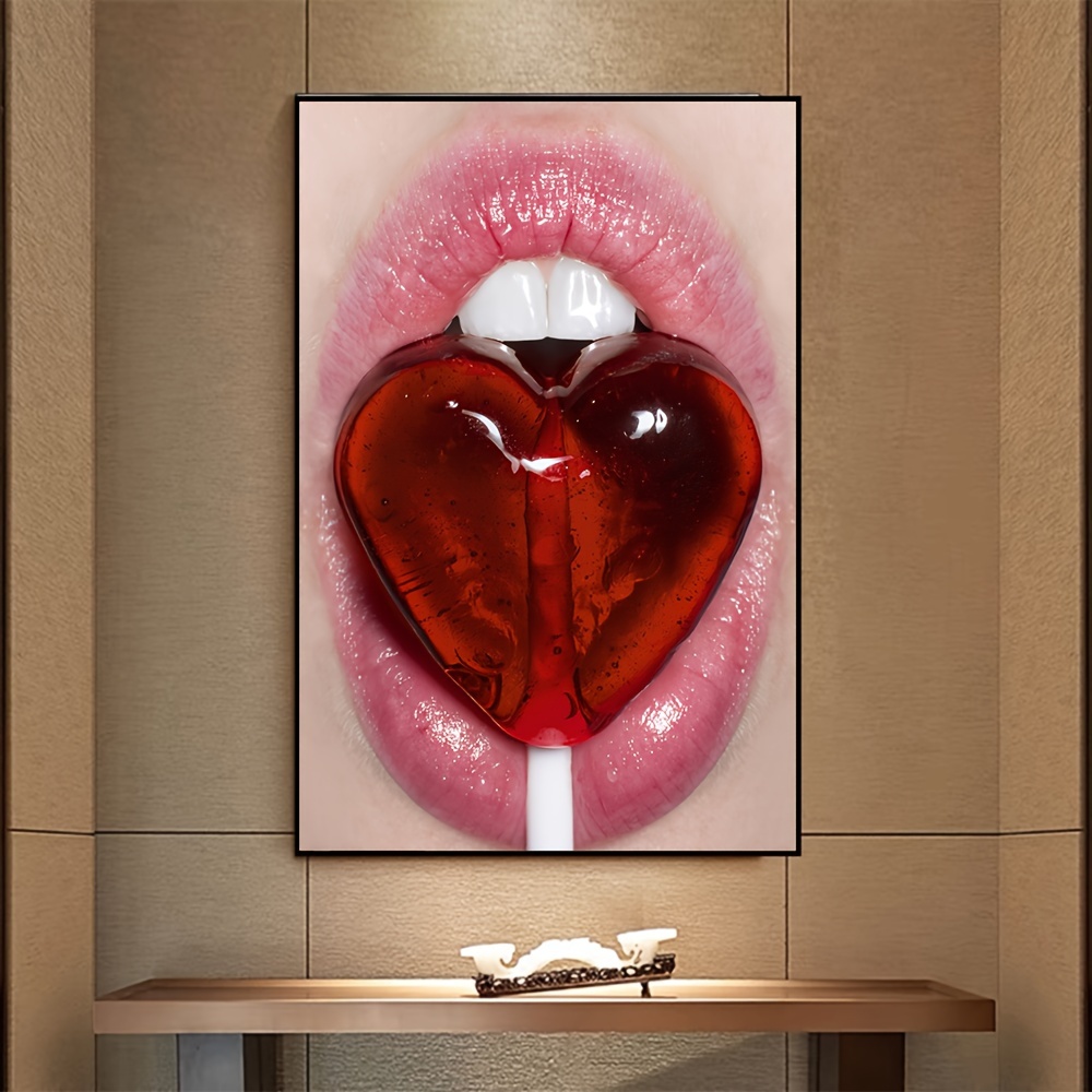 1 Stück Red Lollipop Germany Love Temu - Kreative Ideenposter Poster