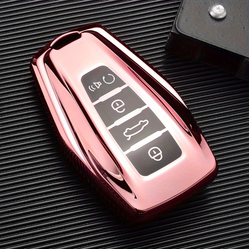 【ピンク】GeelyCoolrayX6X7 Emgrand Global Hawk GX7 Soft TPU用カースマートリモートキーケース保護カバー 【Pink】Car Smart Remote Ke