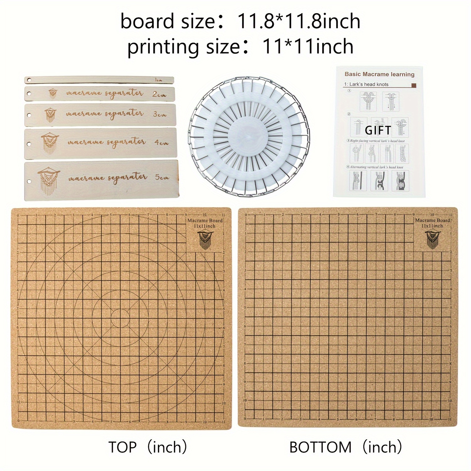 Plaque de tressage de planche de macramé Durable DIY Craft Planche de  projet de