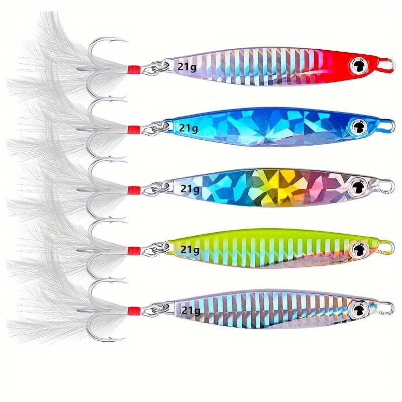 Metal Fishing Lure Metal Hard Bait Sea Lake Fishing Fishing - Temu