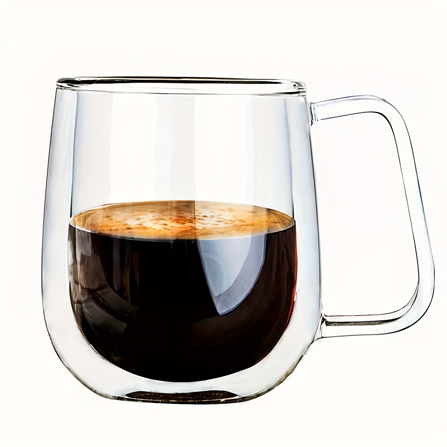 Transparent Glass Double-layer Double Walled Coffee Cup Creative Mug Milk  Cup