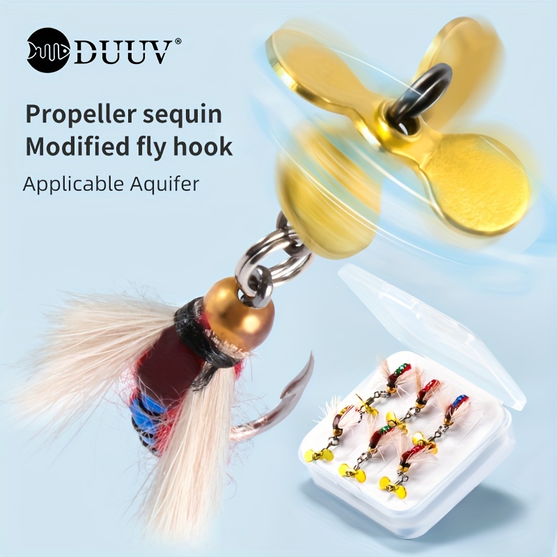 Propeller Mosquito Fly Hook Rotating Melon Seeds Sequin Set - Temu Australia