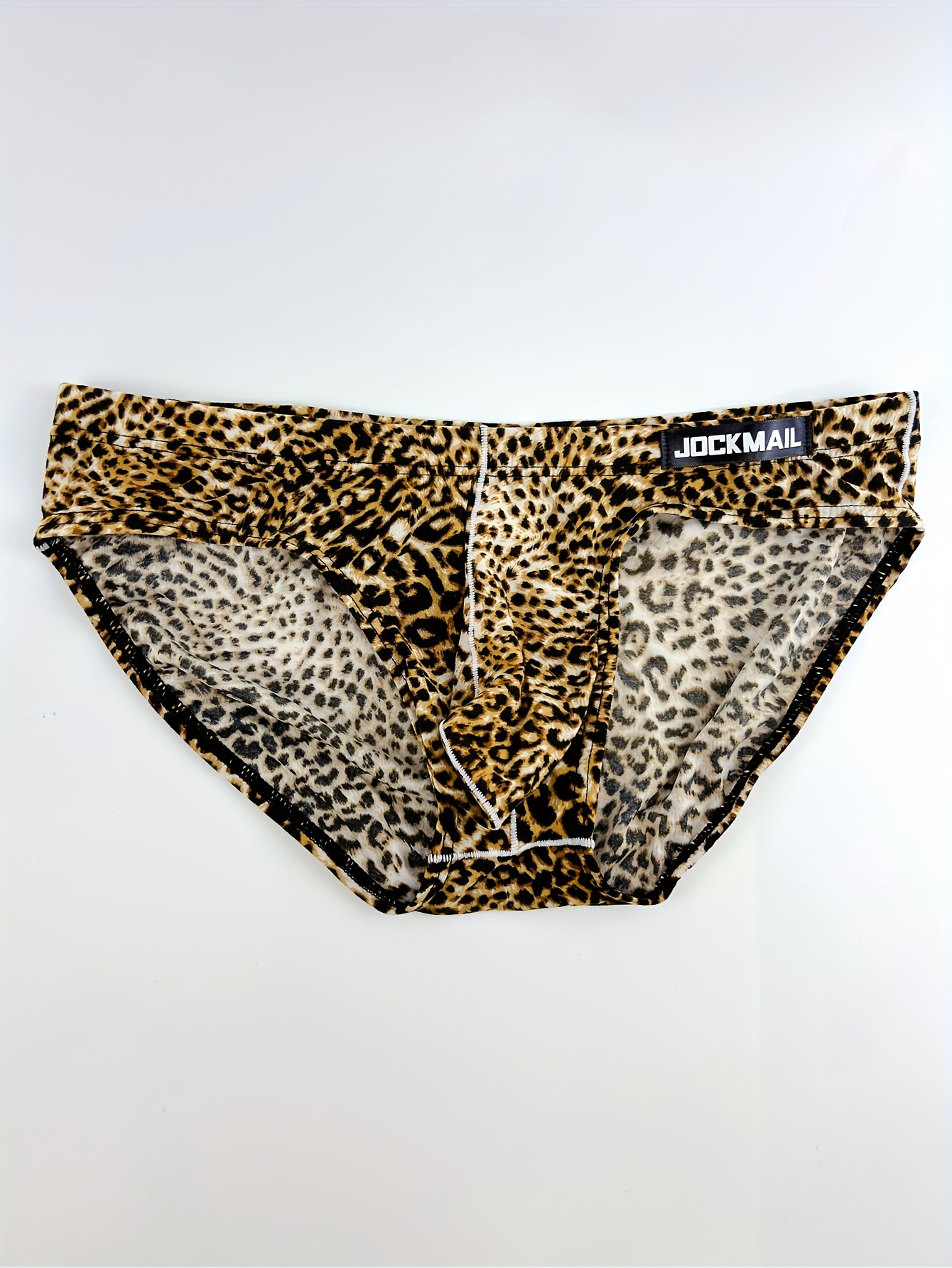 Mens Leopard Print Bikini Briefs Pouch Panties Underwear Underpants  Lingerie