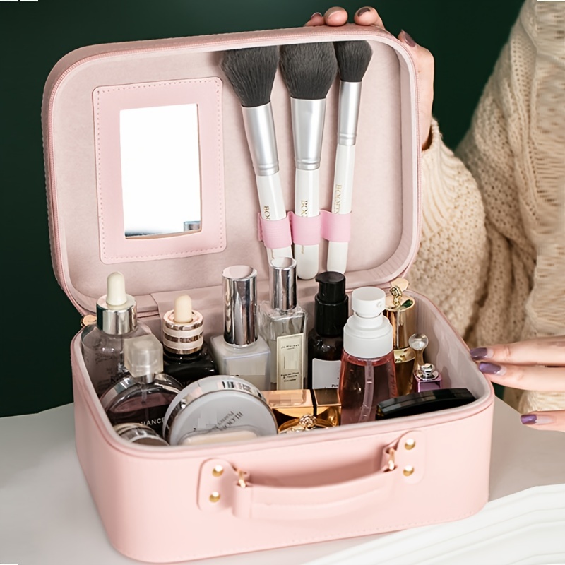 Beauty Box Small Pink Cosmetic Case