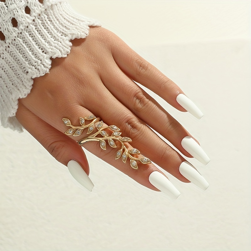 Creative Alloy Branch Finger Ring, Retro Style