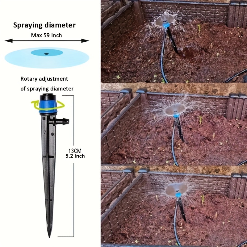 Drip Irrigation Kit Garden Watering System Potted Plants 1/4 - Temu