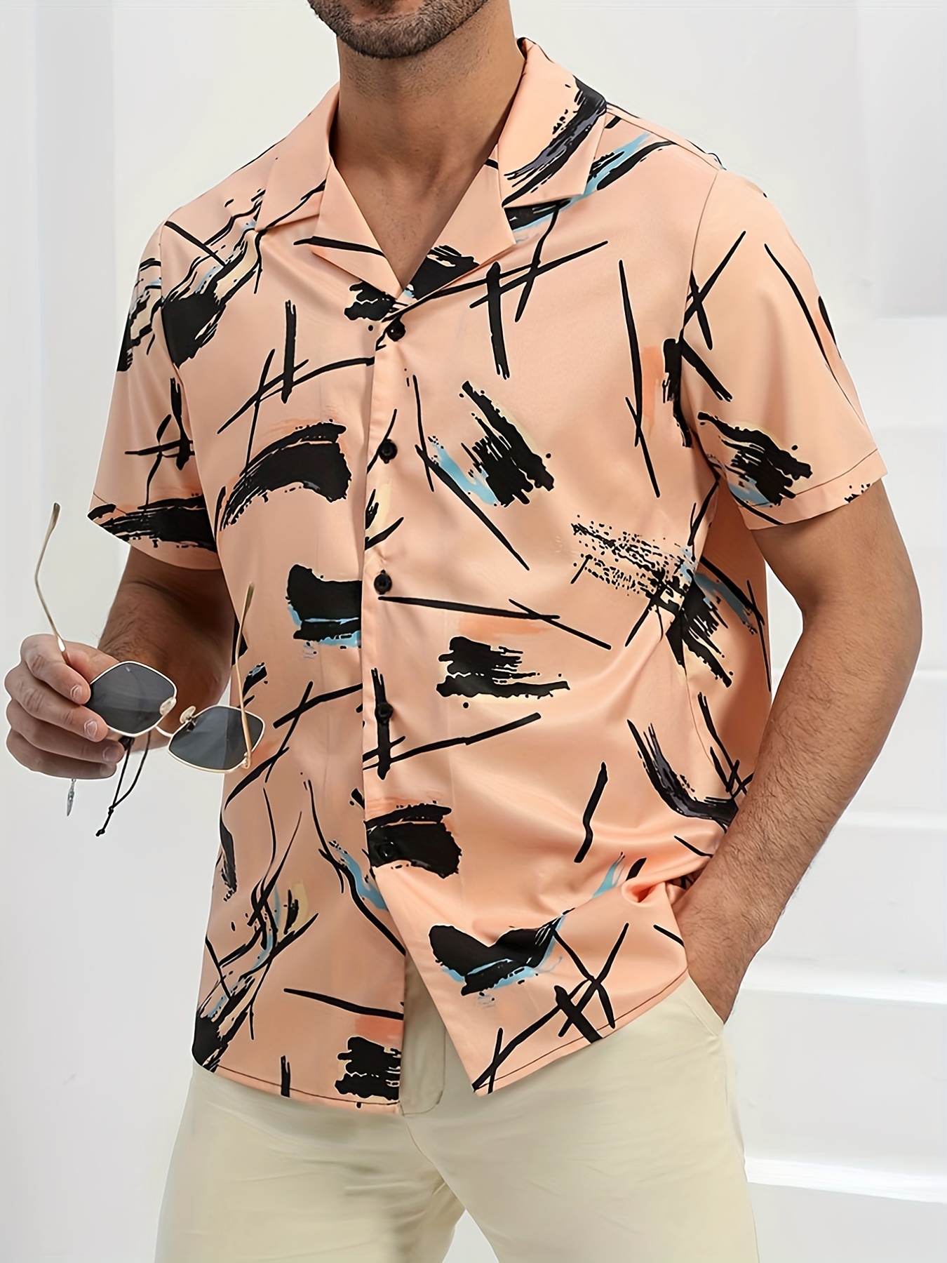 Tiger Shirts Men Fashion Shirt Long Sleeve Hawaiian Shirts Cuba