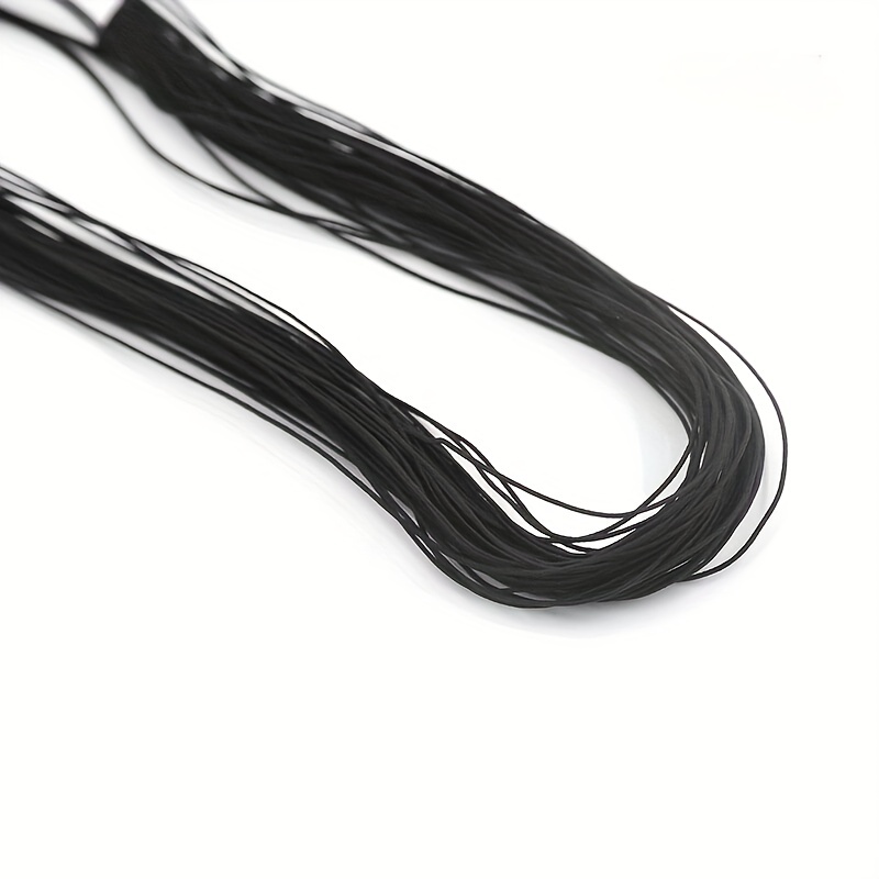 1pc 21 Yards Length 0.8mm/0.03inch Black White Beaded Elastic Rope For Diy Bracelet Necklace Handmade Crafts Jewelry Making Supplies -beading Cords & Threads