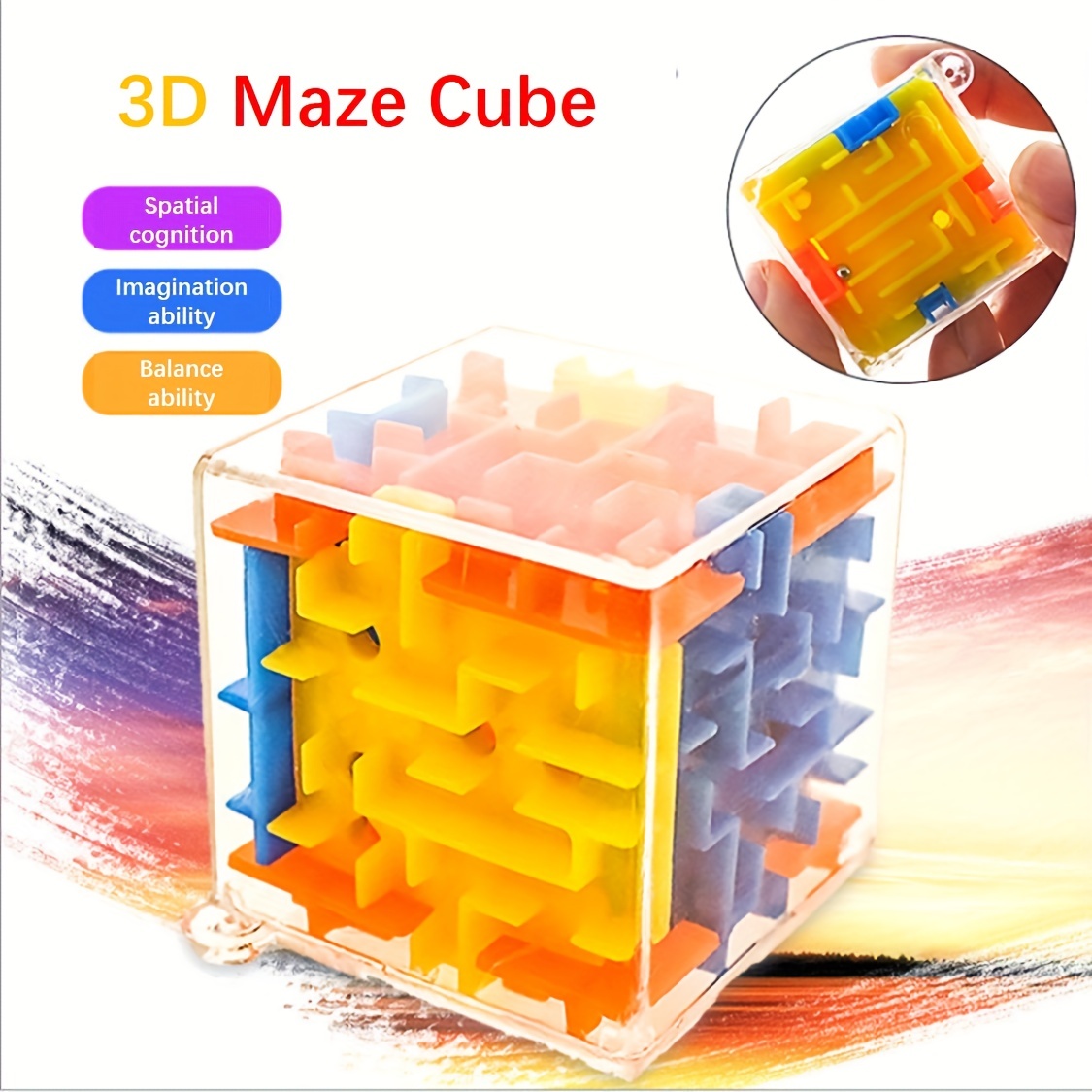 Tiny Toys 3D Transparent Maze Magic Cube Puzzle Toys In Improve The Brain  Active Skills For Kids - Multicolor - Pretend Play - LUCKYPOT, Royapuram,  Chennai, Tamil Nadu