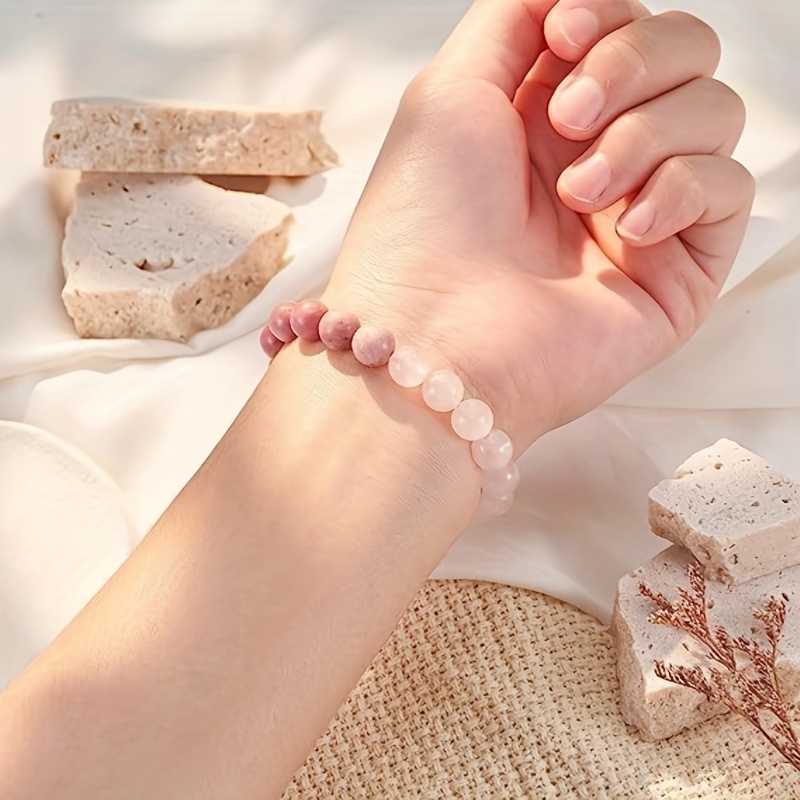 Natural Stone Amethyst Healing Bracelet Get Well Soon Gifts - Temu