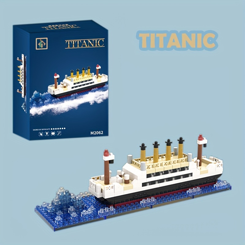 Titanic Model Building Blocks Iceberg Boat Assembled Building Block Toys  Small Building Blocks Birthday Gift Halloween Thanksgiving Christmas Gift  Ship Model Assembled Toy - Arts, Crafts & Sewing - Temu