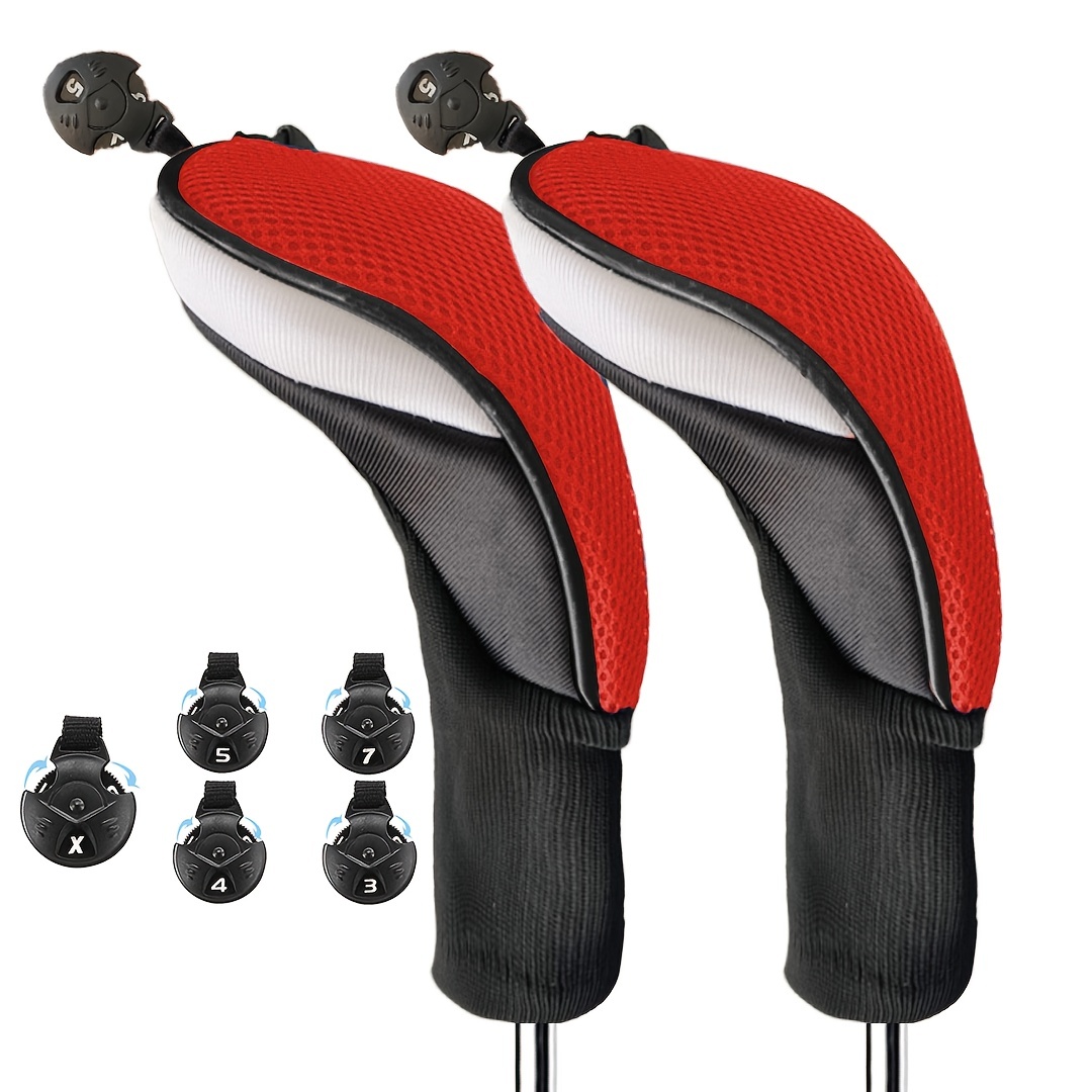 Golf Club Head Covers For Driver Fairway Wood And Hybrid - Temu