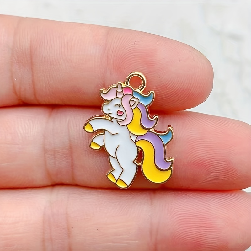 Rainbow Enamel Charms, Unicorn Charms, Charm Bracelets, Rainbow Shaped  Charms, Kids Jewelry Charms, Jewelry Making 