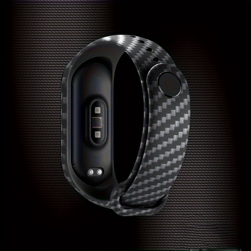 

Suitable For Xiaomi Bracelet 5/6/7/8 Strap Carbon Fiber Pattern 3/4 Replacement Wristband