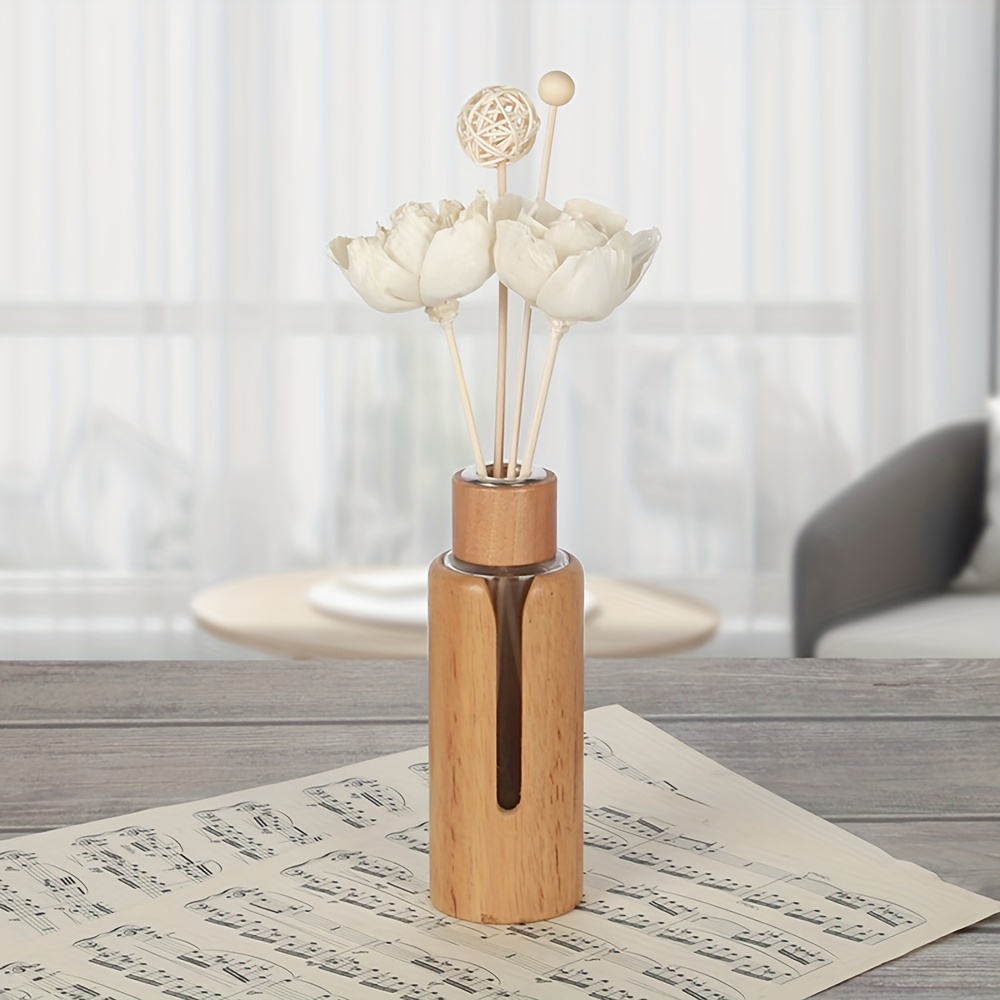 White Peony Wood Rattan Reed Essential Oil Diffuser Sticks - Temu