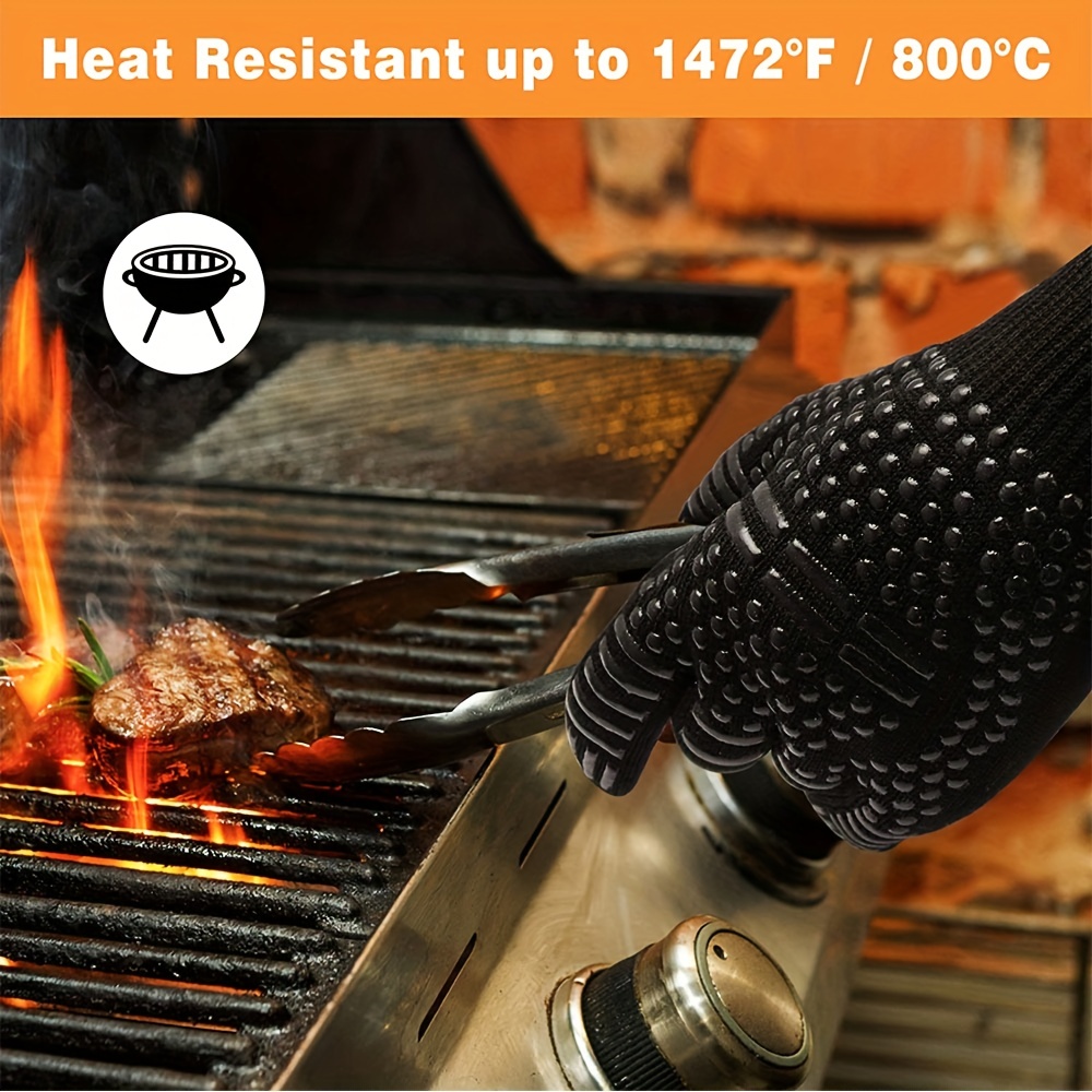 High Temperature Resistant Gloves, 500 Degrees, Bbq, Flame