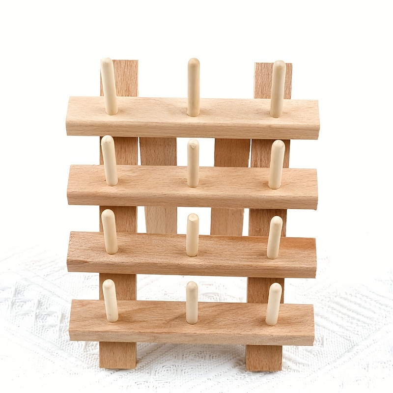 60 spool Wooden Thread Holder Foldable Sewing Embroidery - Temu